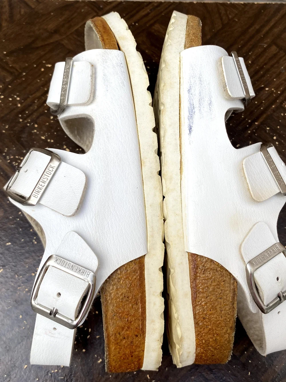 Birkenstock Milano White Kids Three-Strap Sandal In White 35/4 Pre-owned
